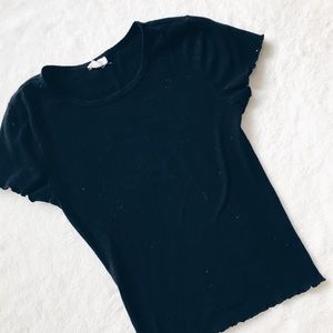 garage black lettuce trip short sleeve